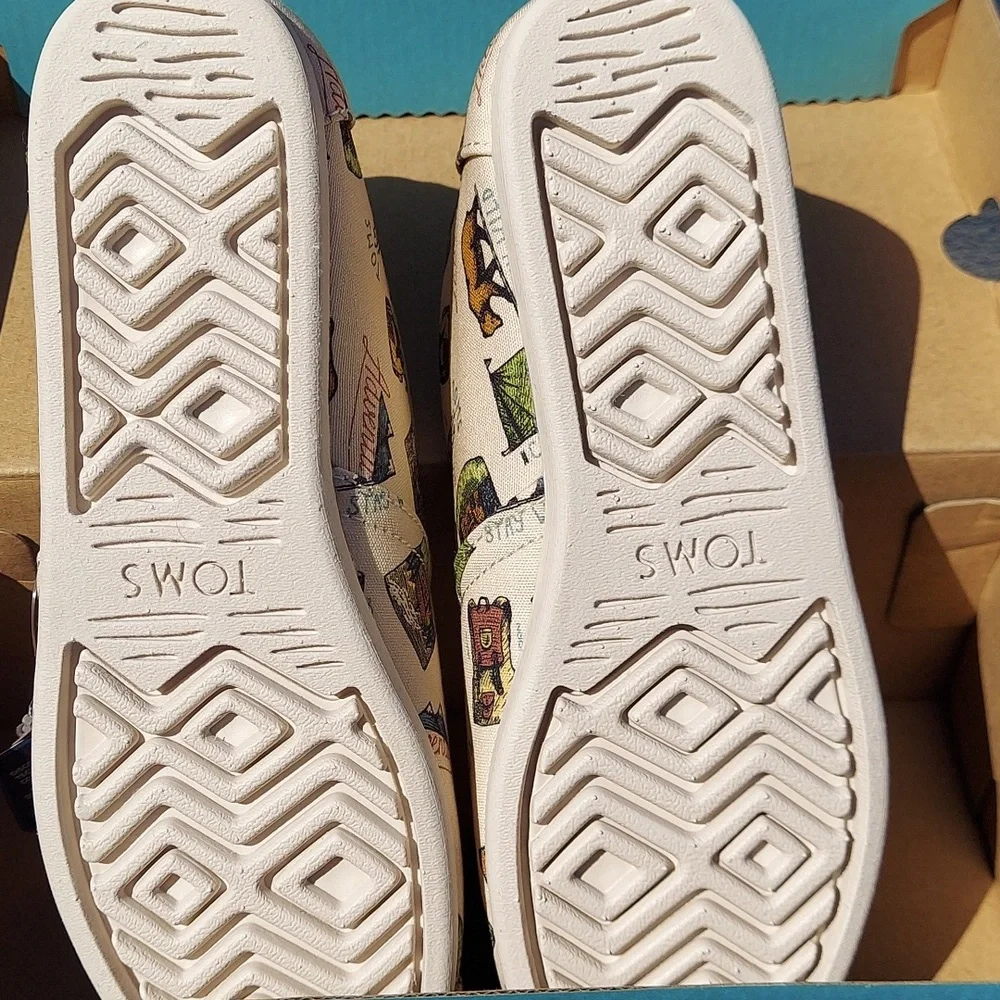 NEW TOMS Alpargata Camping Natural Slip-on Shoes‎ New in Box 6.5